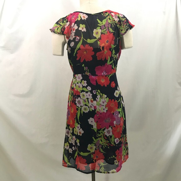 Old Navy Sheer Floral Dress Medium EUC - Picture 5 of 11